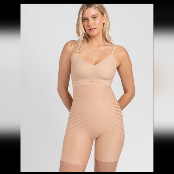 Honeylove Silhouette High-Waist Short in Tan - Picture 2 of 3